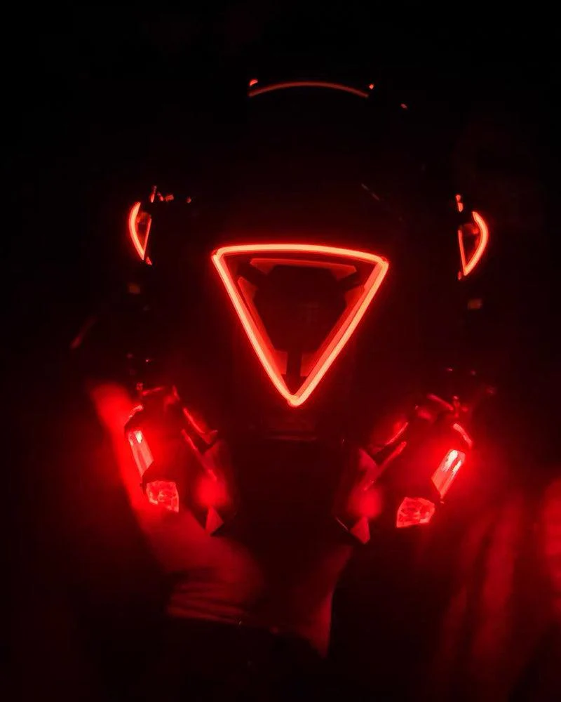 Futuristic LED Sci Fi Cyberpunk Helmet Mask - Image 6