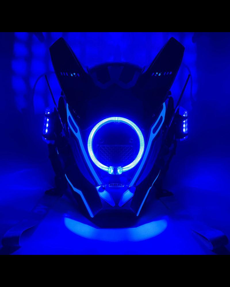 Futuristic Warrior LED Cyberpunk Helmet Mask - Image 18