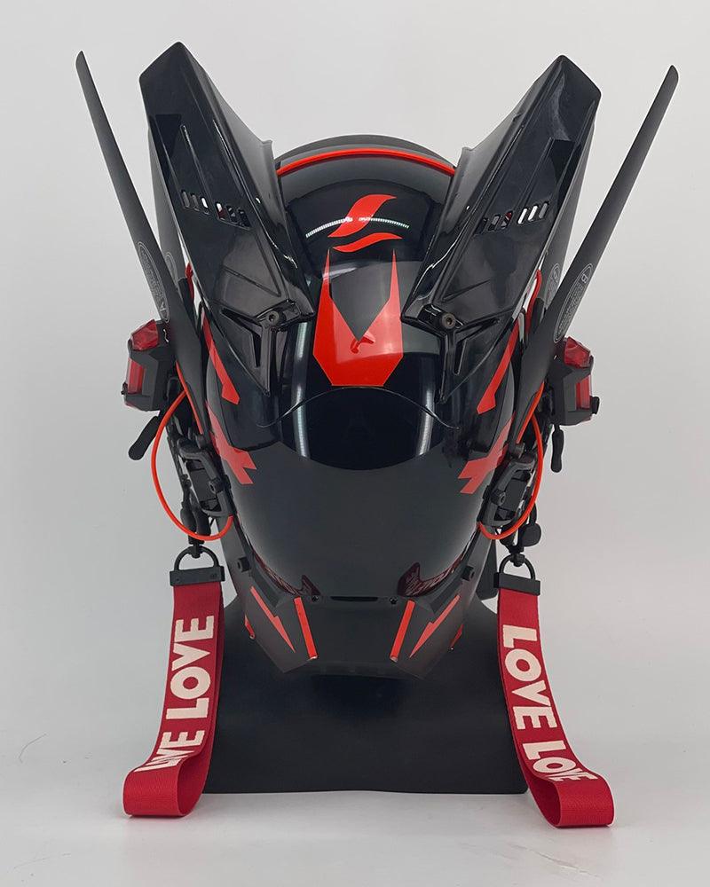 Futuristic Warrior LED Cyberpunk Helmet Mask - Image 19
