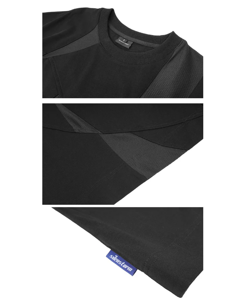 Geometric Patchwork Techwear T-Shirt - Image 10