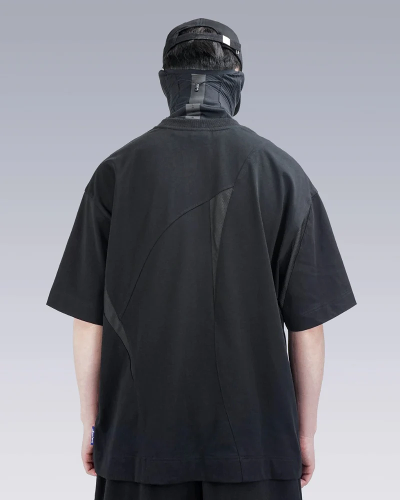 Geometric Patchwork Techwear T-Shirt - Image 5