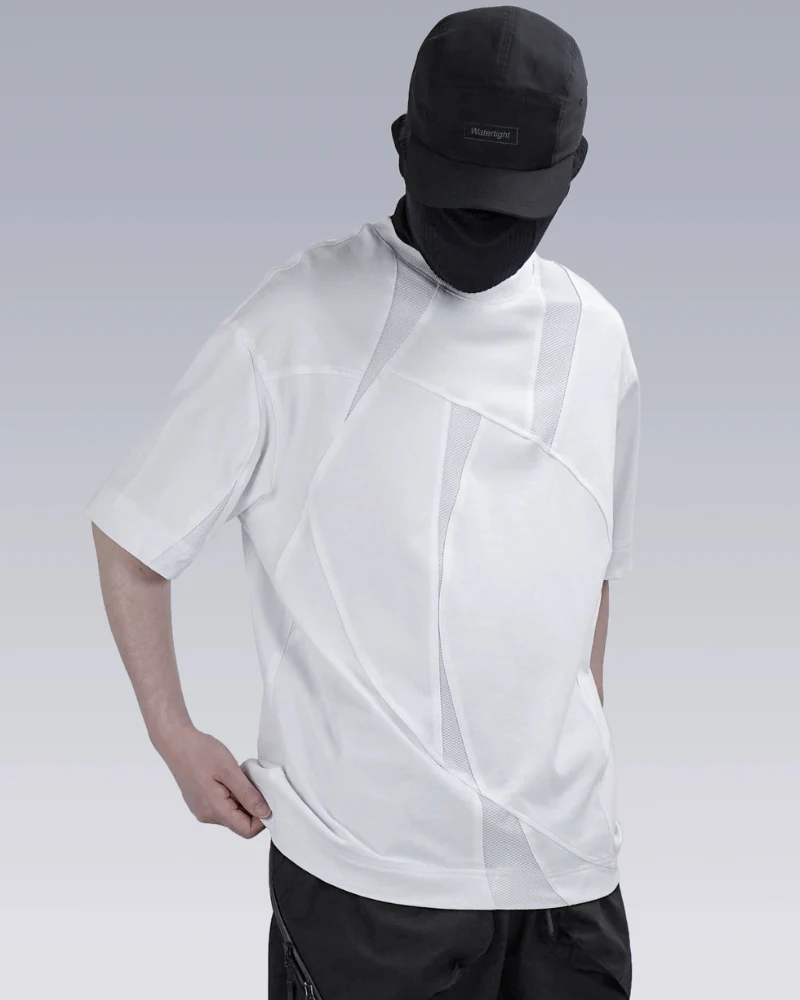 Geometric Patchwork Techwear T-Shirt - Image 6