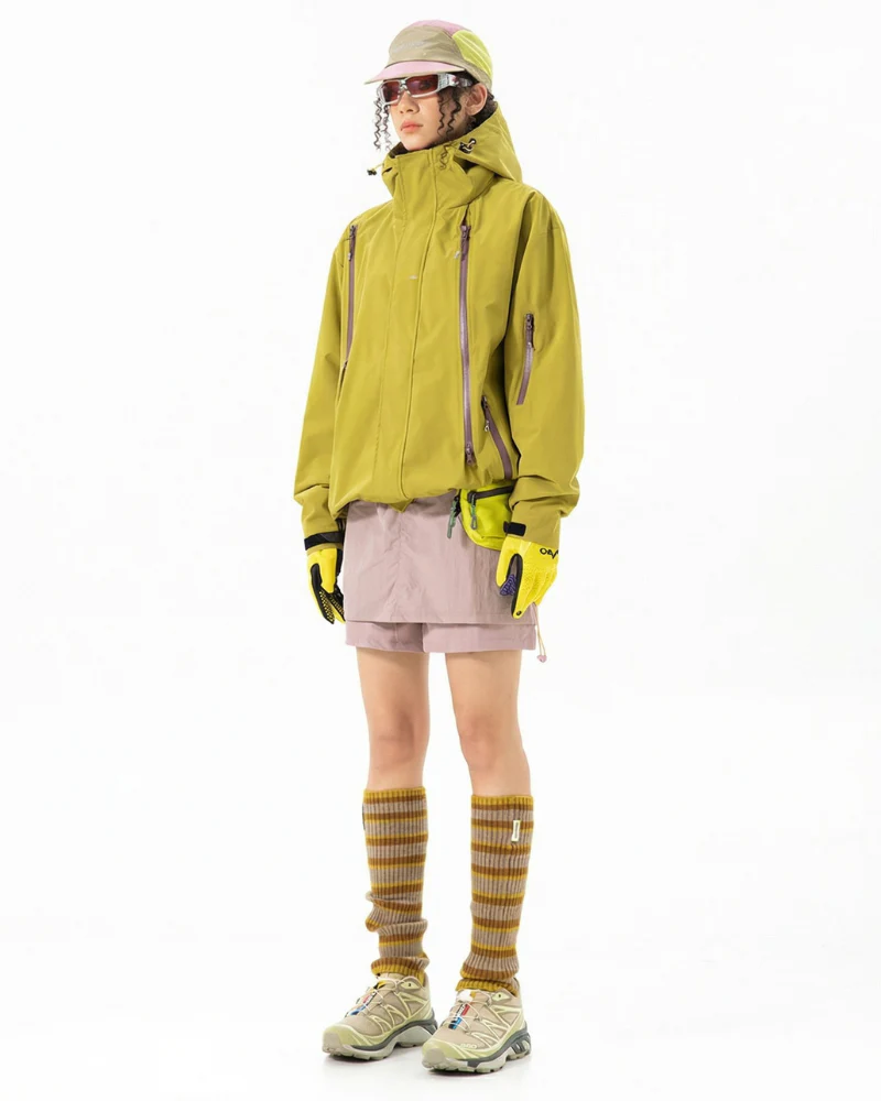 Gorpcore Water-Resistant Unisex Hooded Hardshell Jacket - Image 17