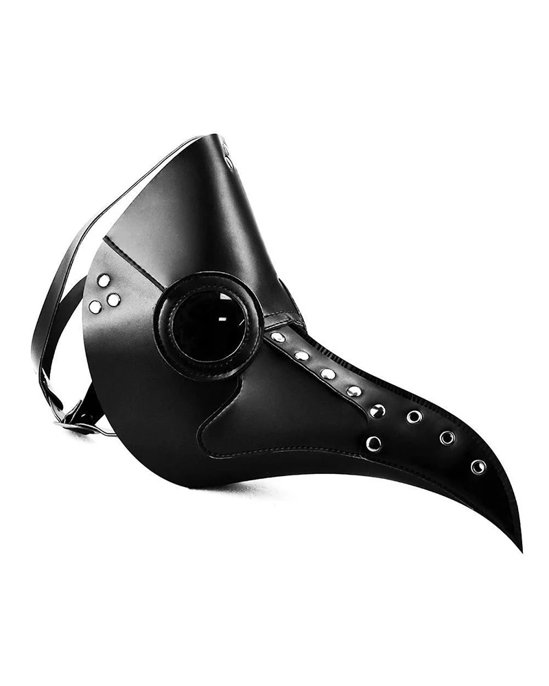Halloween Cosplay PU Crow Mask - Image 4