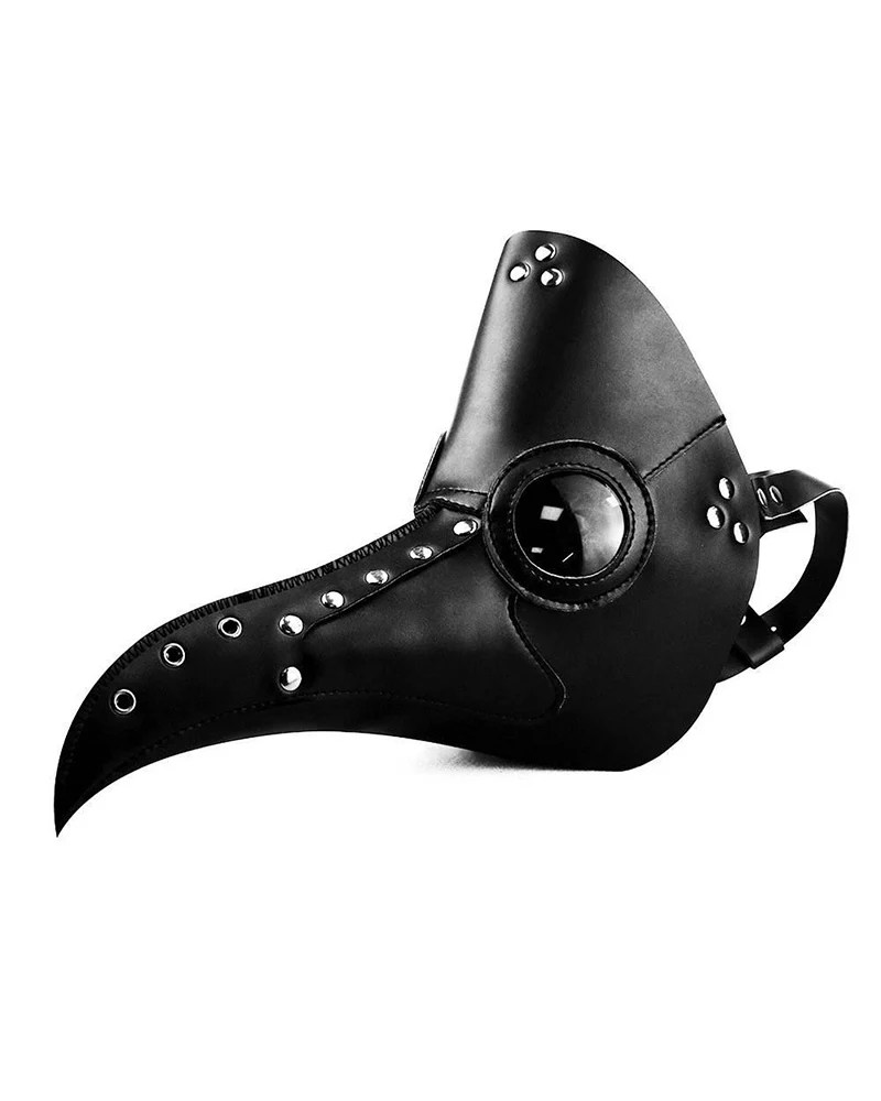 Halloween Cosplay PU Crow Mask - Image 6