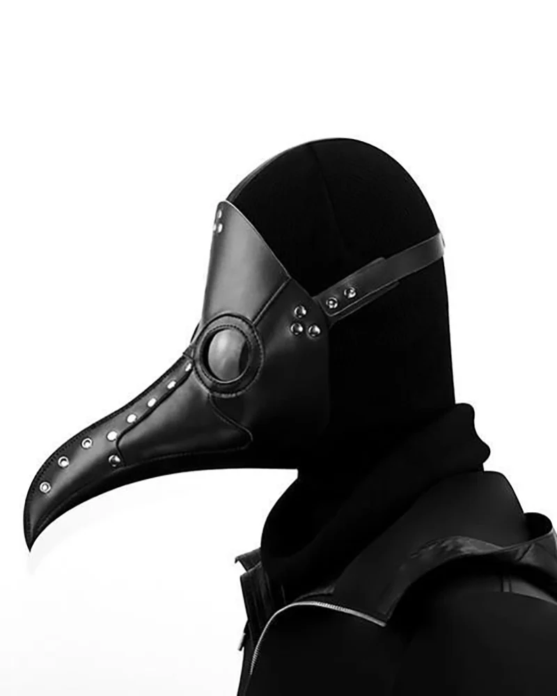 Halloween Cosplay PU Crow Mask - Image 7