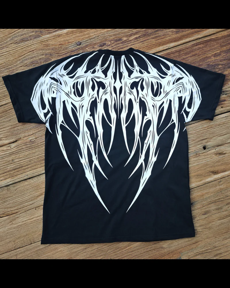 High Street Opium Style Wings Rock Graphic T-Shirt - Image 2