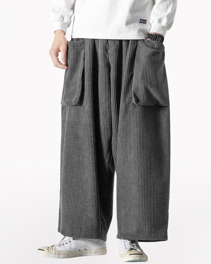 Japanese Corduroy Hakama Pants - Image 3