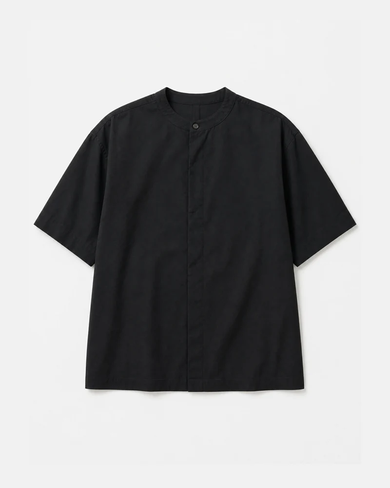 Japanese Dark Casual Tencel Short Sleeve Shirt - Image 2