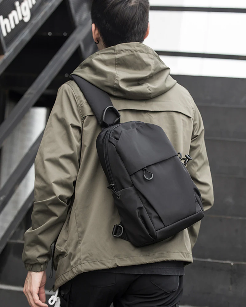 Japanese Techwear Casual Sling Backpack - Image 6