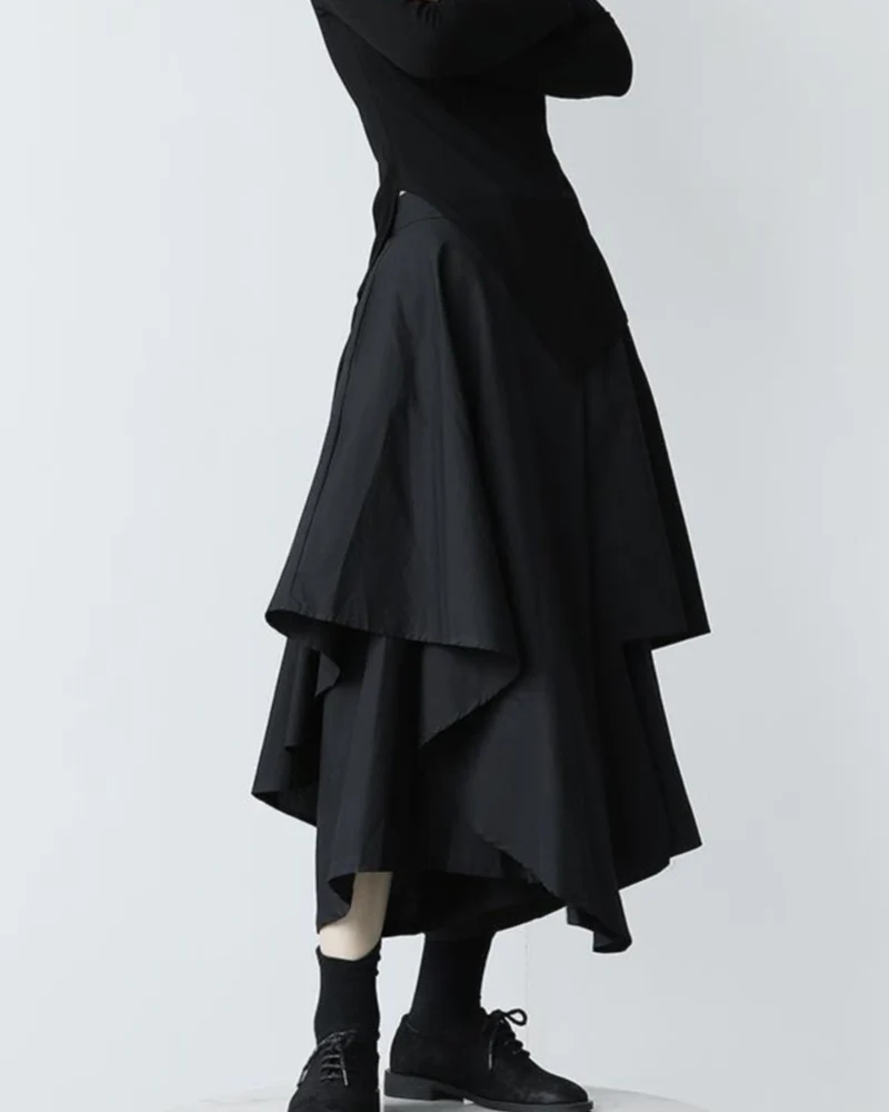 Japanese Wide-Leg Skirt Pants - Image 6