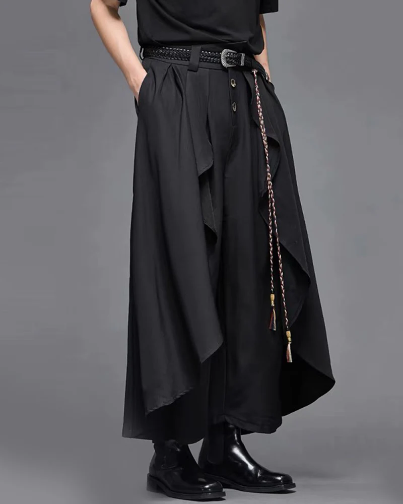 Modern Japanese Carved Alloy Genuine Leather Belt - Image 4