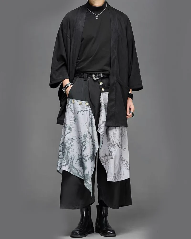 Modern Japanese Carved Alloy Genuine Leather Belt - Image 8