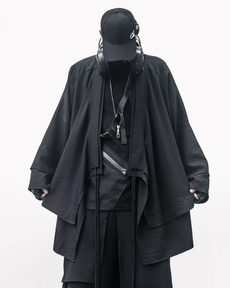 Modern Japanese Fake Two-piece Samurai Coat - Image 4