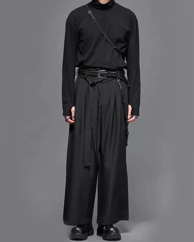 Modern Japanese Mock Neck Long-Sleeve T-Shirt - Image 6