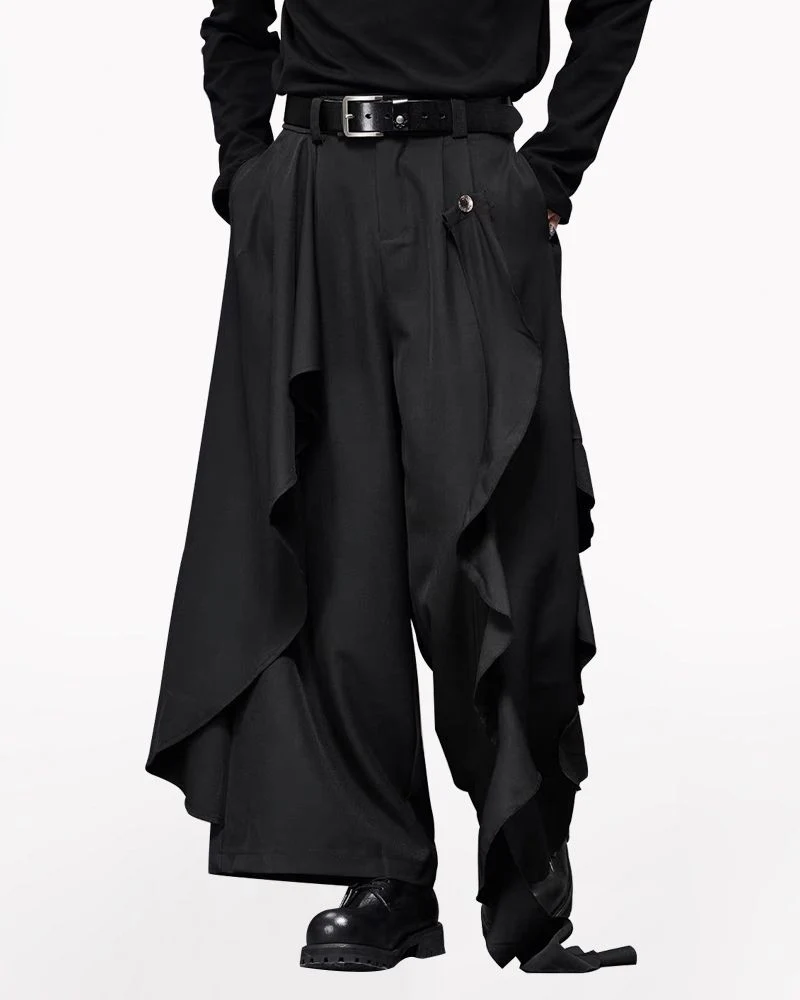 Modern Japanese Wide Leg Vintage Hakama Pants