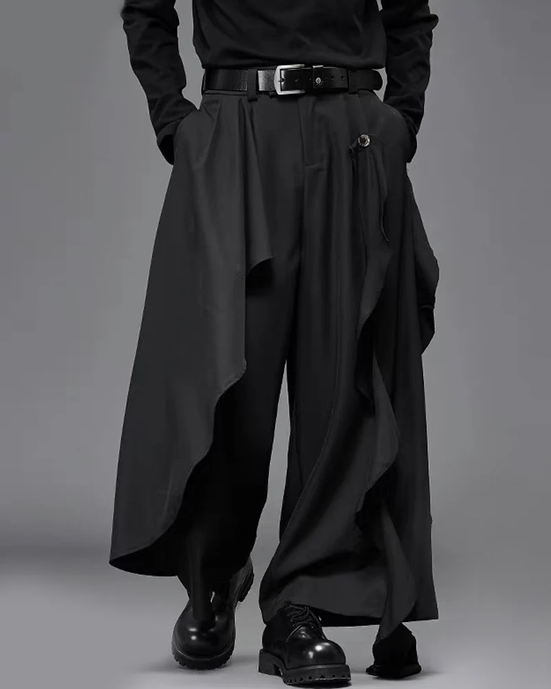 Modern Japanese Wide Leg Vintage Hakama Pants - Image 6