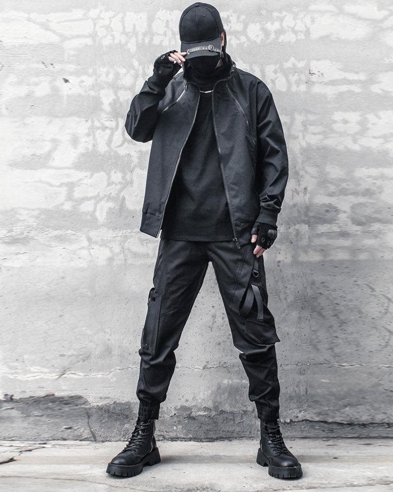 Ninja Techwear Black Slim Cargo Pants - Image 10