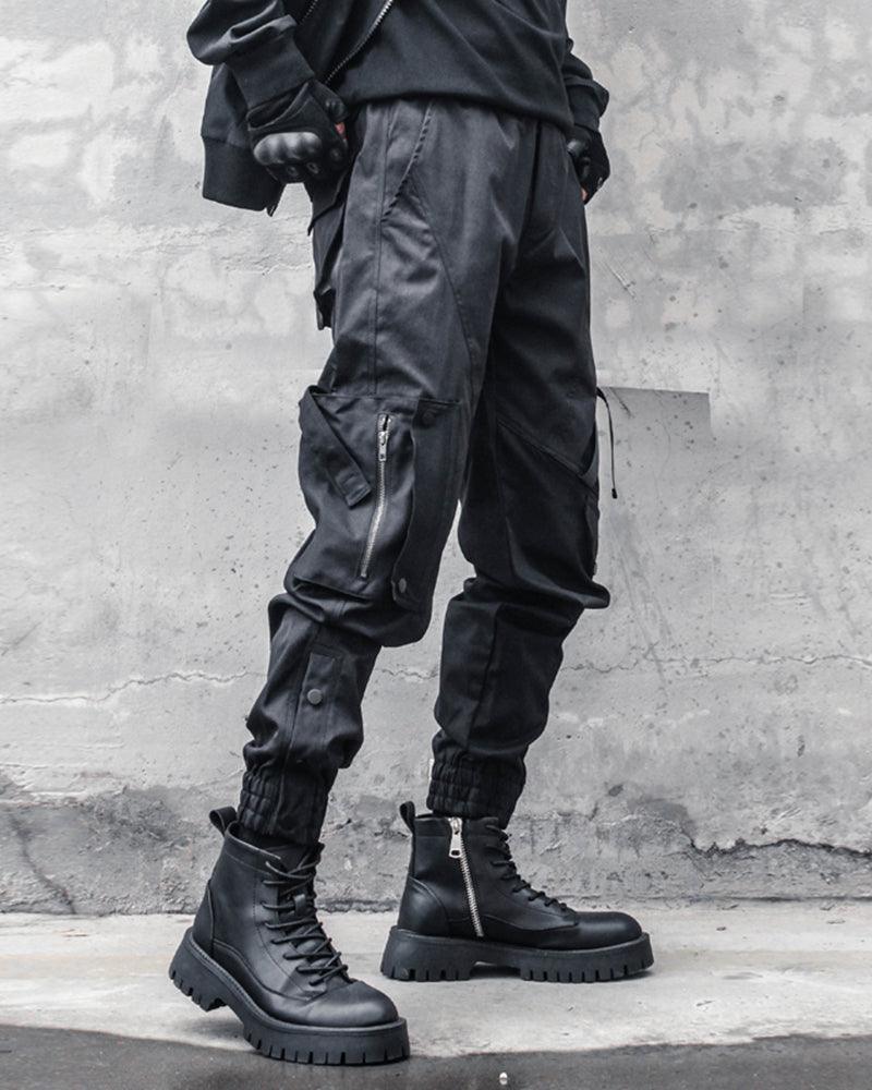 Ninja Techwear Black Slim Cargo Pants - Image 4