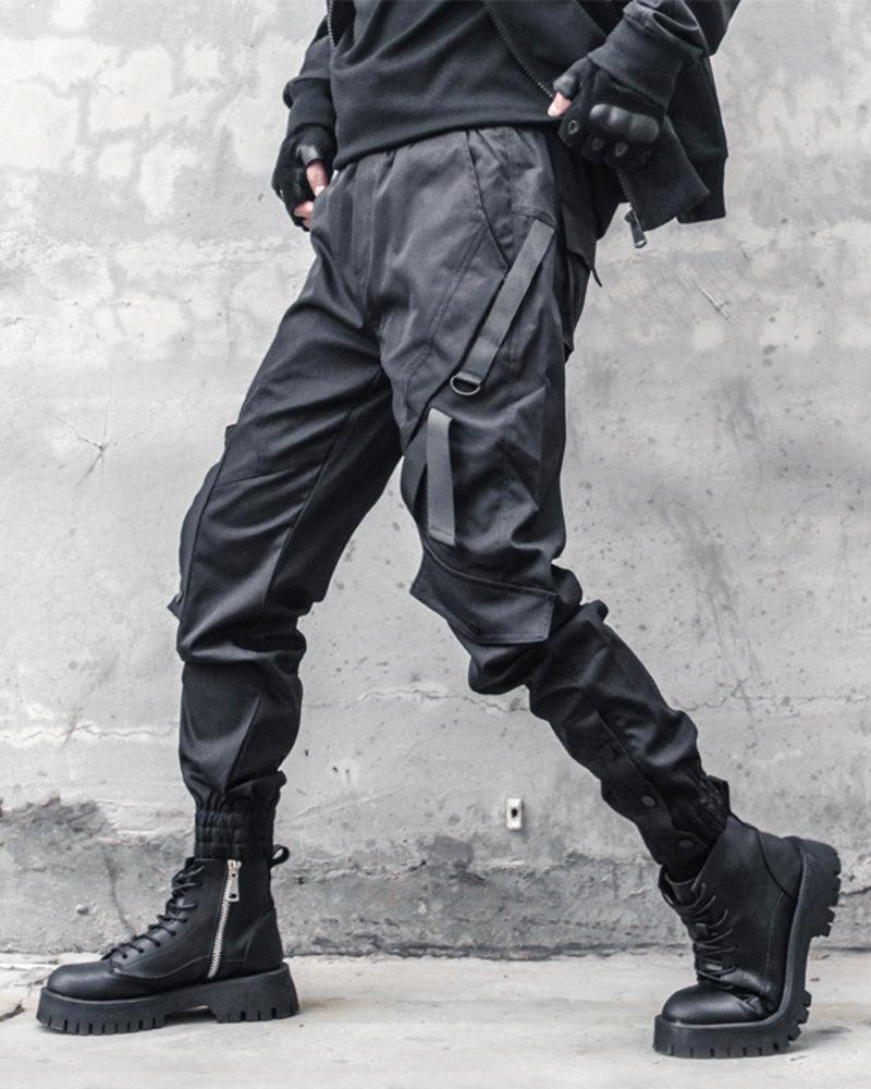 Ninja Techwear Black Slim Cargo Pants - Image 5