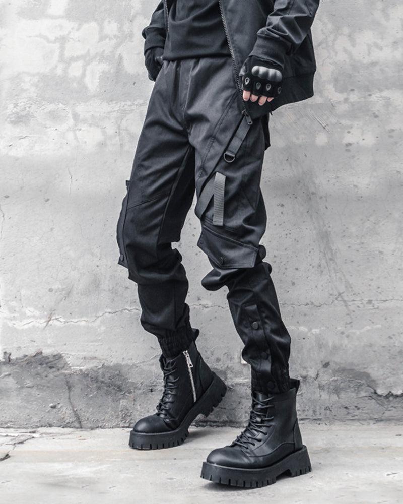 Ninja Techwear Black Slim Cargo Pants - Image 7