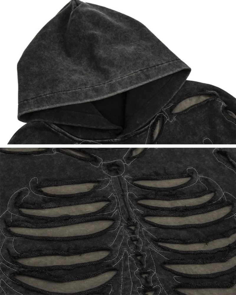 Opium Style Hollow Out Skeleton Hoodie - Image 11