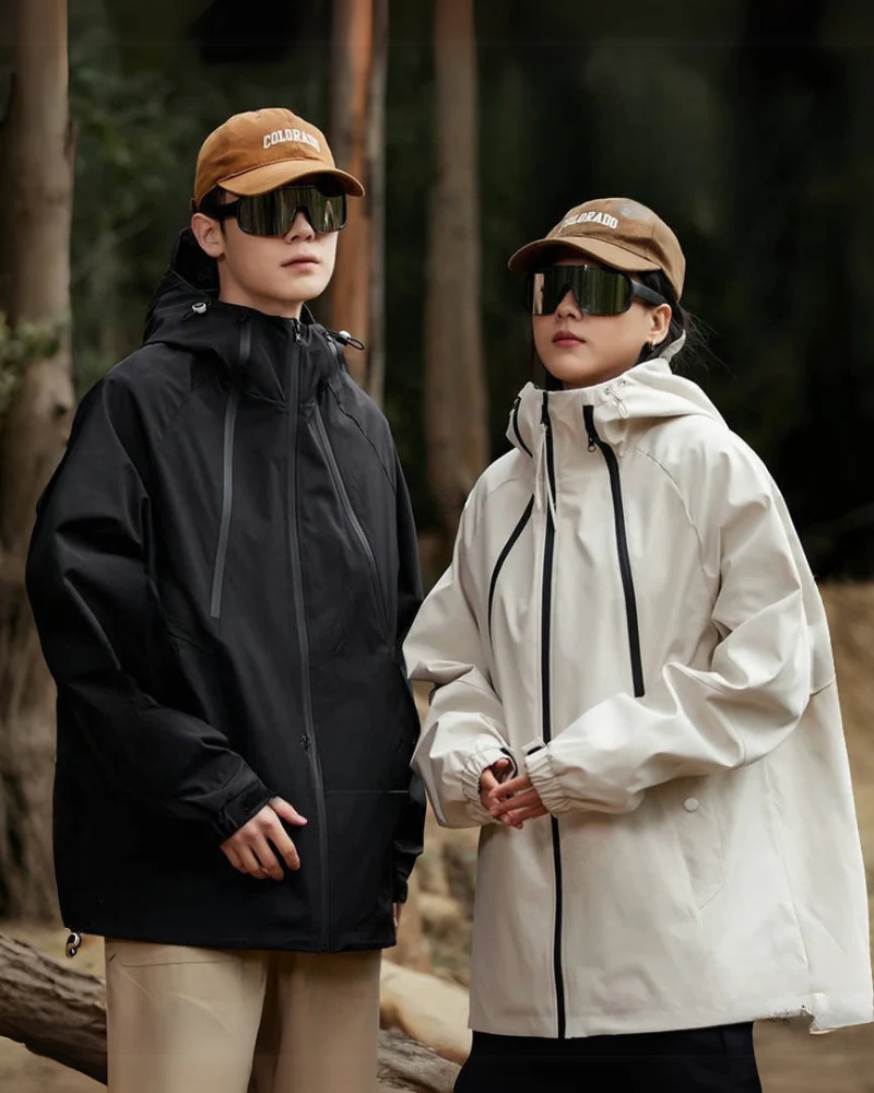 Outdoor Couple Camping Waterproof Jacket - Image 10