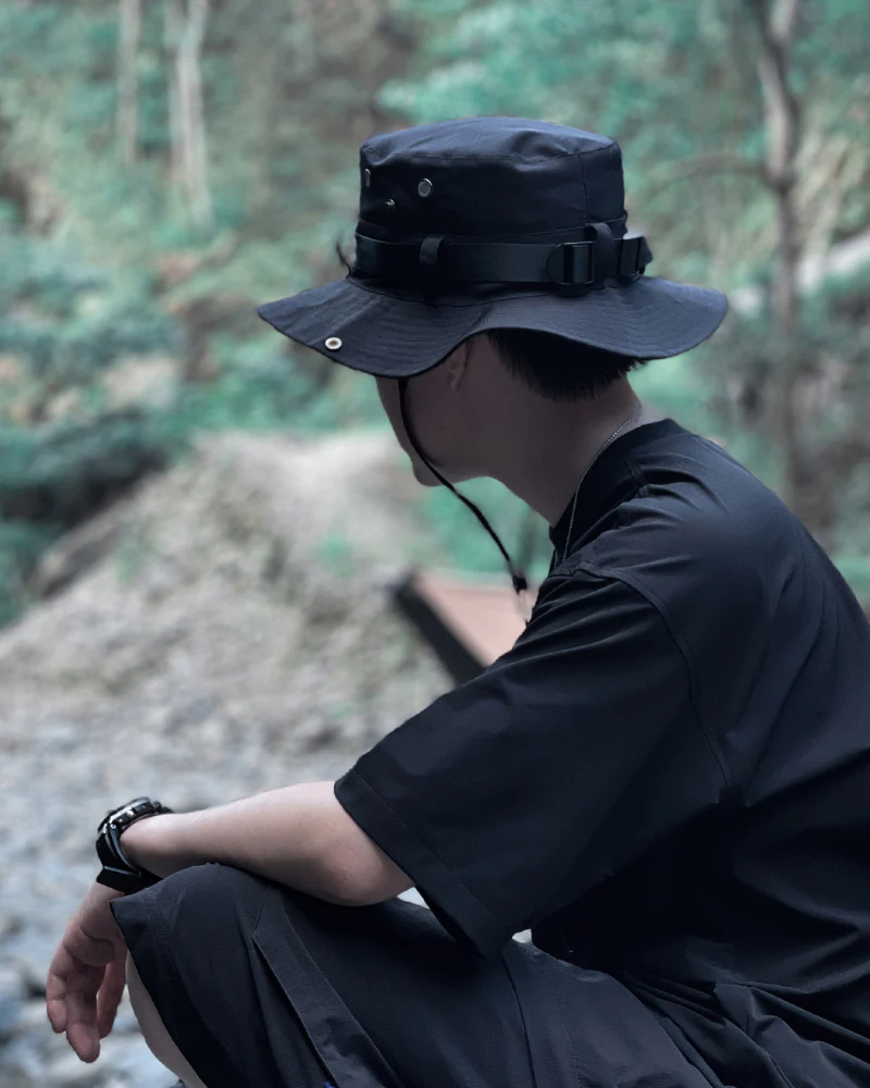 Outdoor Functional Drawstring Bucket Hat - Image 7