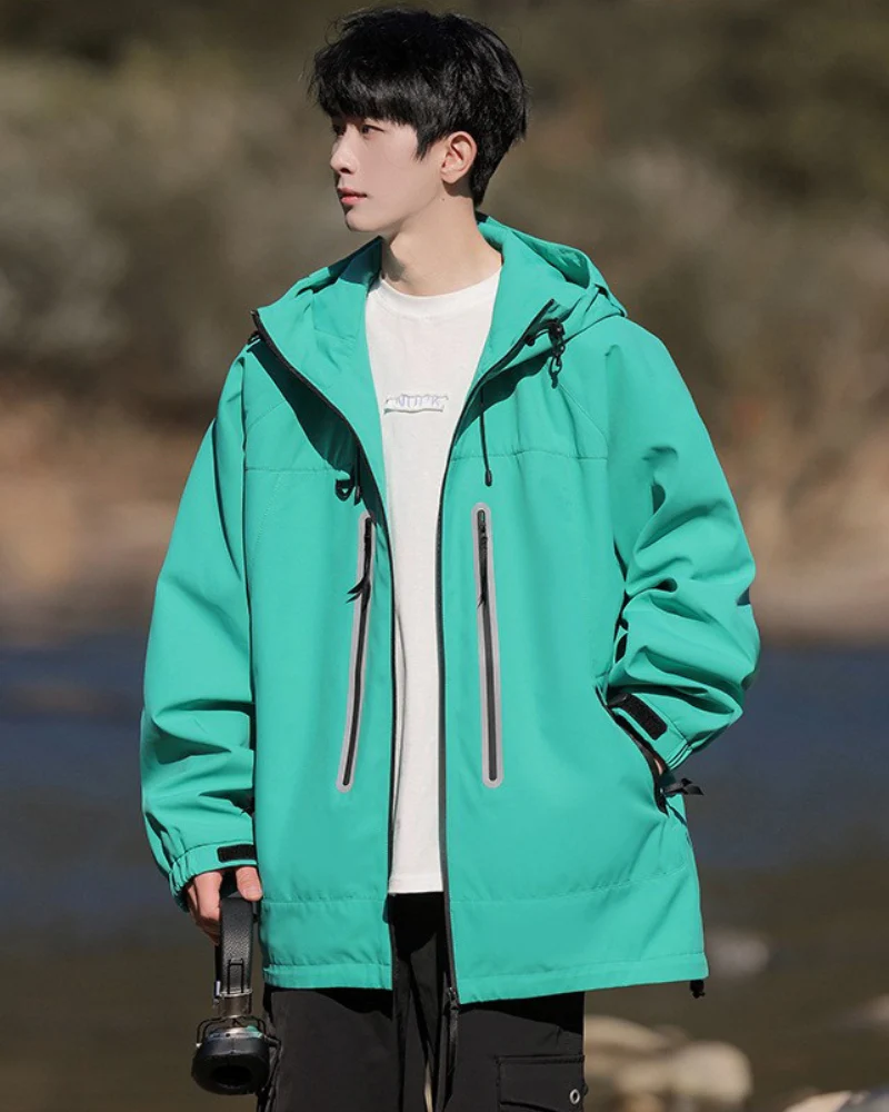 Outdoor Hiking Camping Unisex Reflective Jacket - Image 10