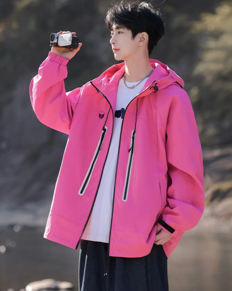 Outdoor Hiking Camping Unisex Reflective Jacket - Image 14