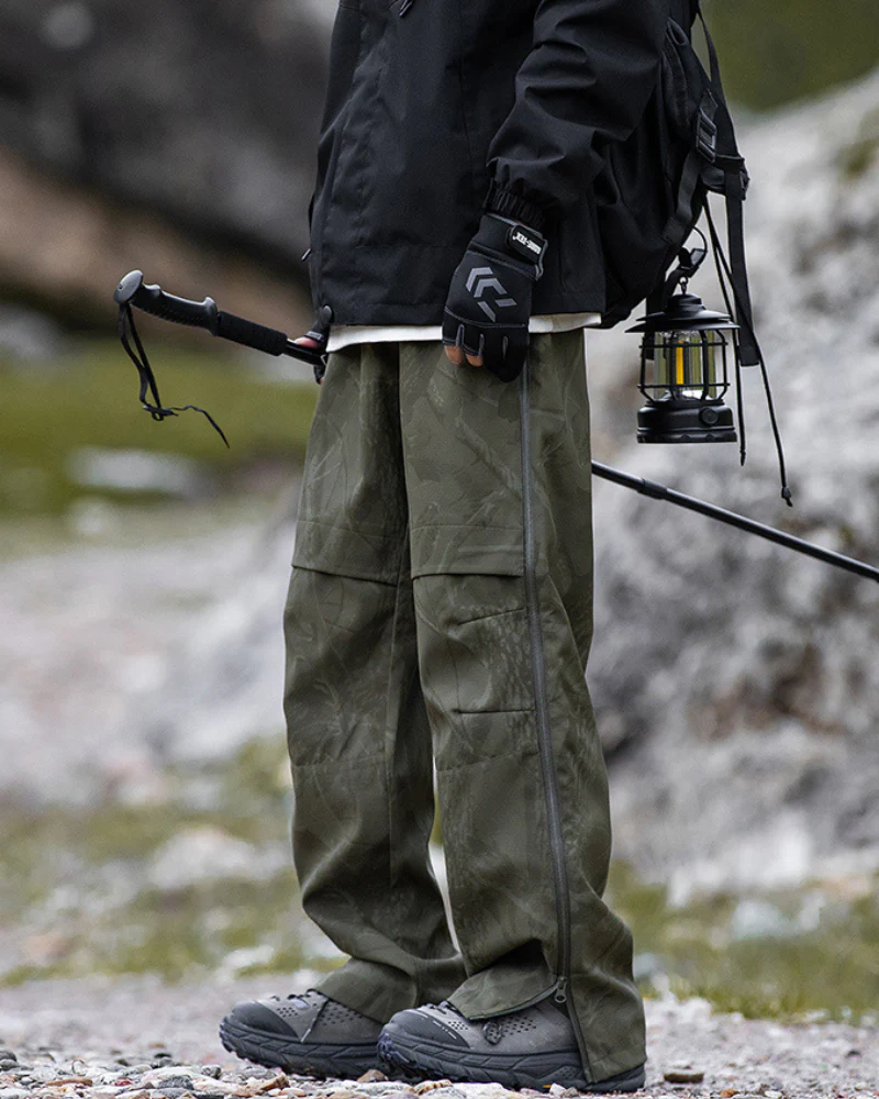 Outdoor Hiking Side Zipper Paratrooper Pants - Image 7