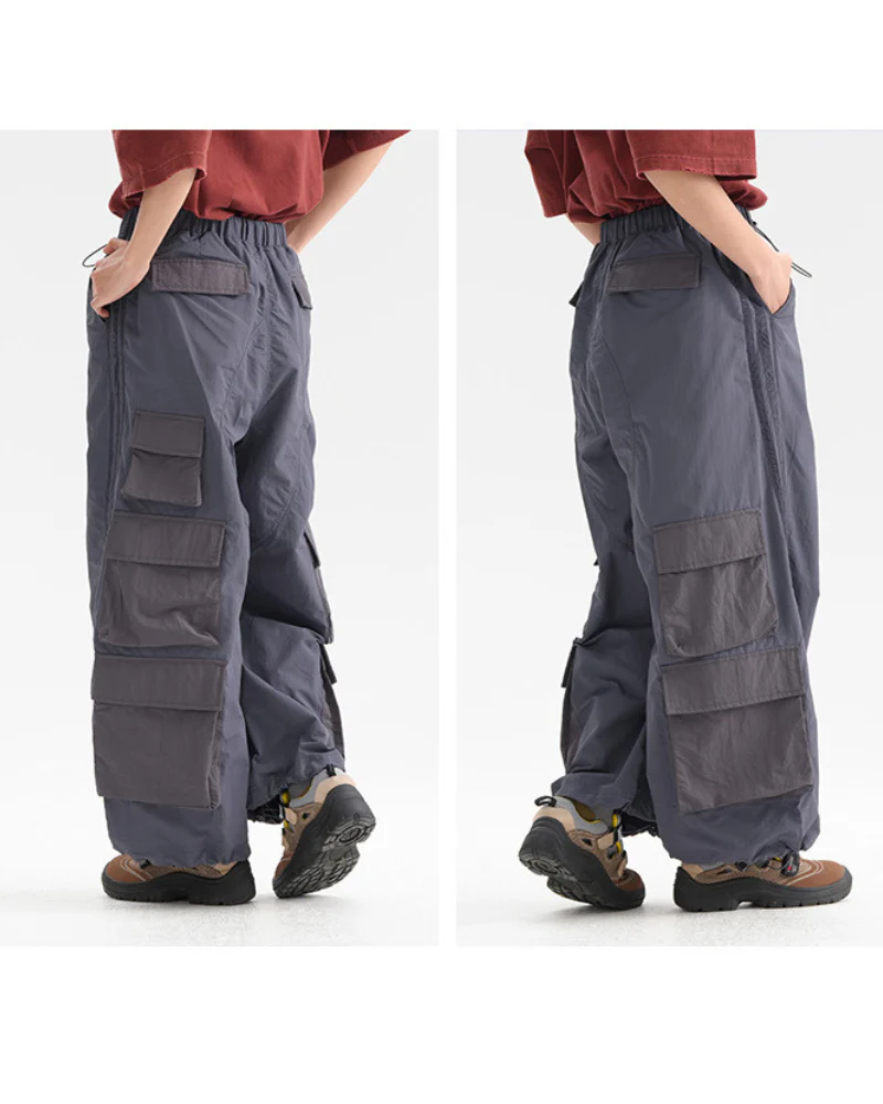Outdoor Hiking Unisex Multi-Pocket Cargo Baggy Pants - Image 5