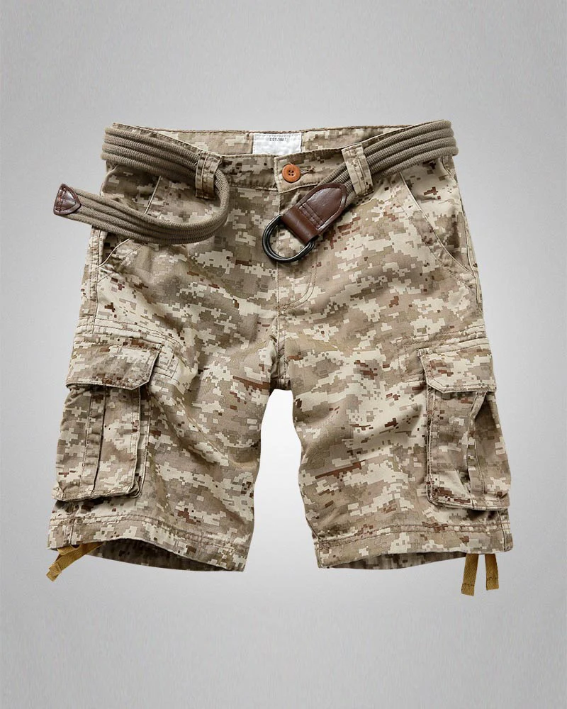 Outdoor Multi-Pocket Tactical Camo Jorts - Image 3