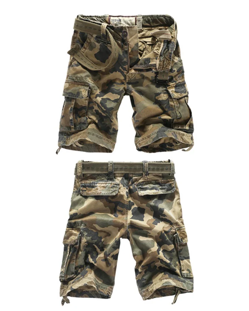 Outdoor Multi-Pocket Tactical Camo Jorts - Image 6