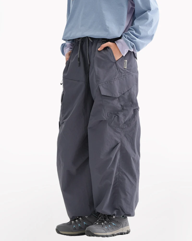 Outdoor Unisex Windproof Cargo Hiking Baggy Pants - Image 11