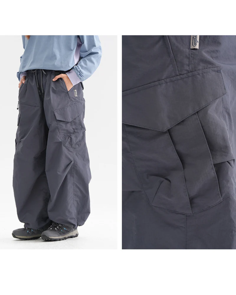 Outdoor Unisex Windproof Cargo Hiking Baggy Pants - Image 14