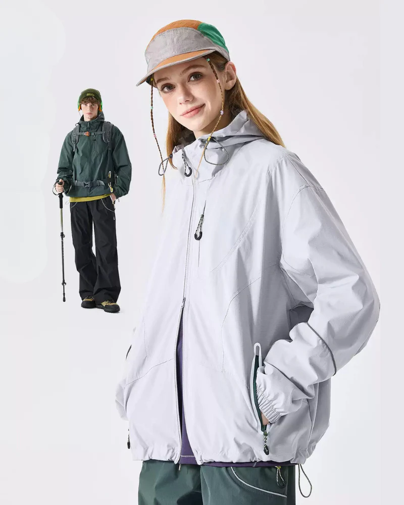 Outdoor Waterproof Mountaineering Hiking Utility Jacket - Image 3