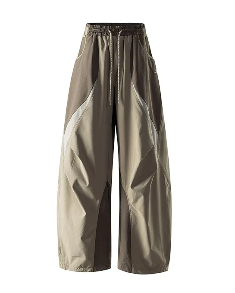 Outdoor Unisex Windproof Paneled Wide-Leg Hiking Pants - Image 15