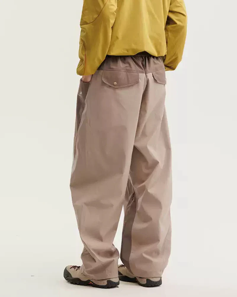 Outdoor Unisex Windproof Paneled Wide-Leg Hiking Pants - Image 17