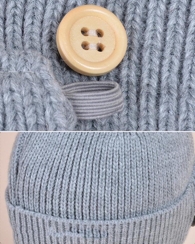 Pilot Knitted Ski Mask And Hat - Image 11
