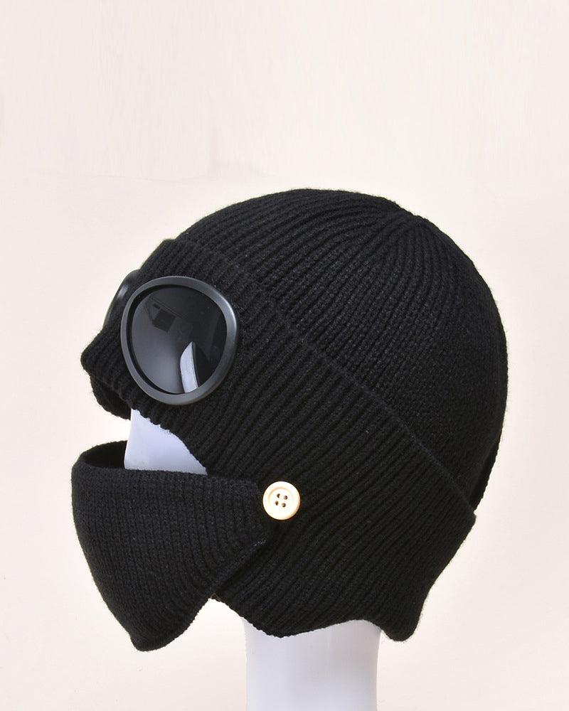 Pilot Knitted Ski Mask And Hat - Image 2