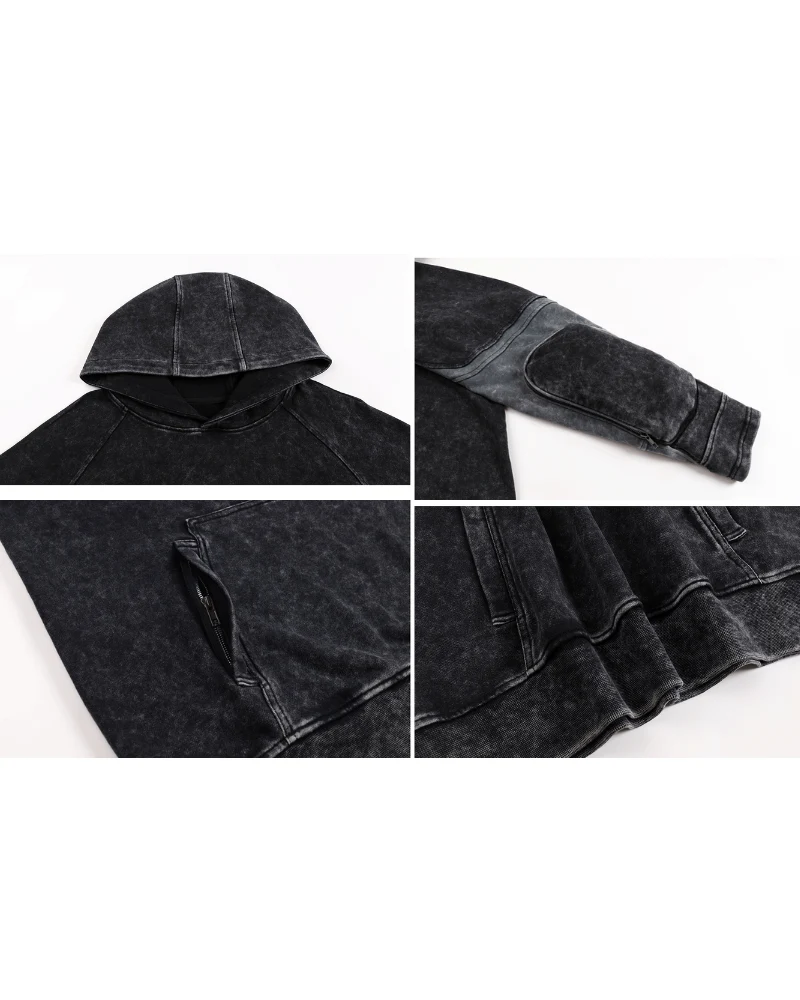 Post-Apocalyptic Tactical Pocket Washed Hoodie - Image 8