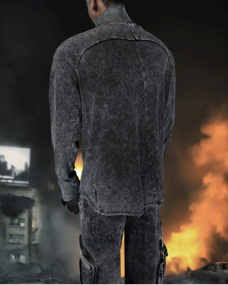 Post-Apocalyptic Turtleneck Base-Layer Sweatshirt - Image 3