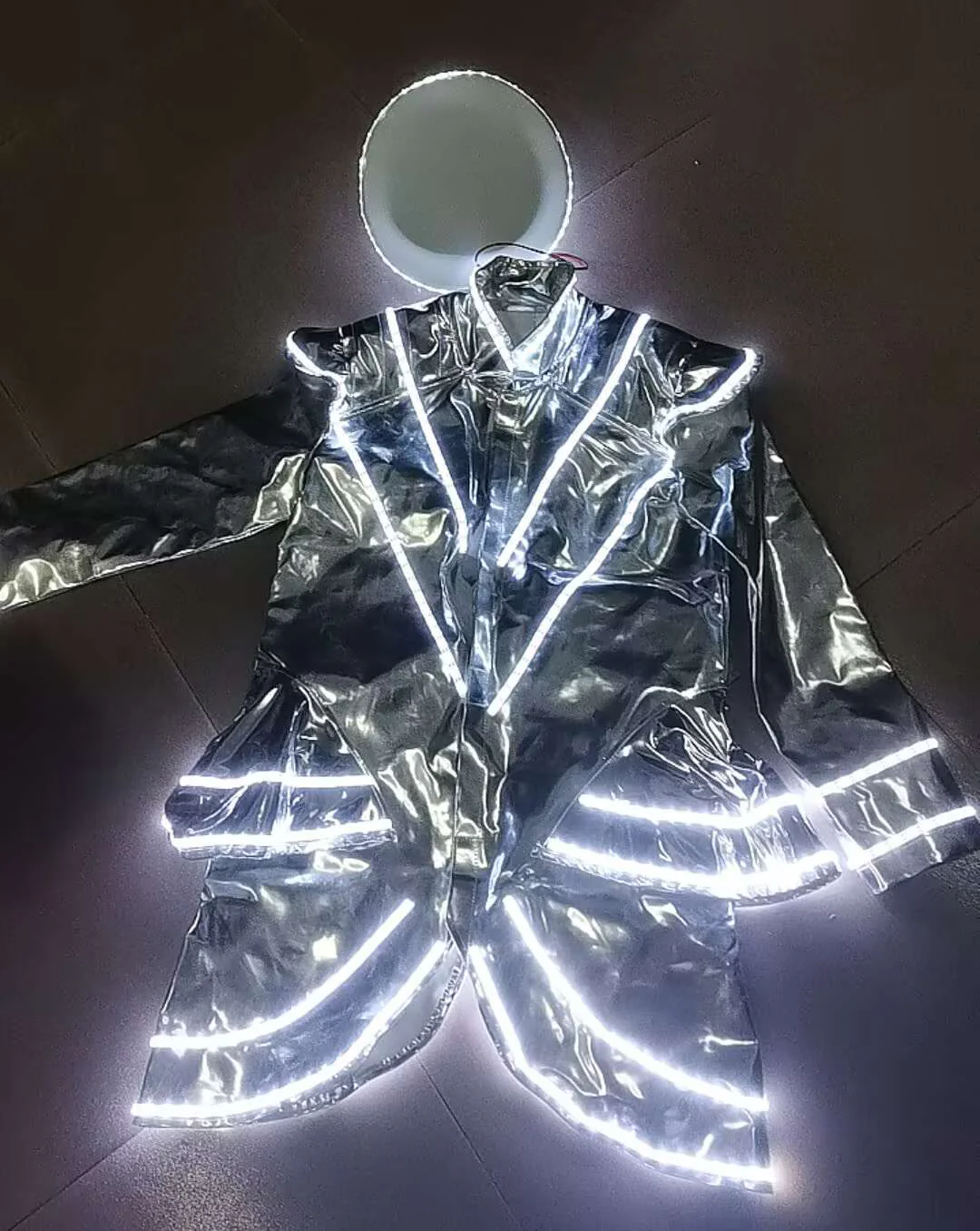Rave Clothing Led Dj Performance Light-up Costume(Hat And Clothing) - Image 5