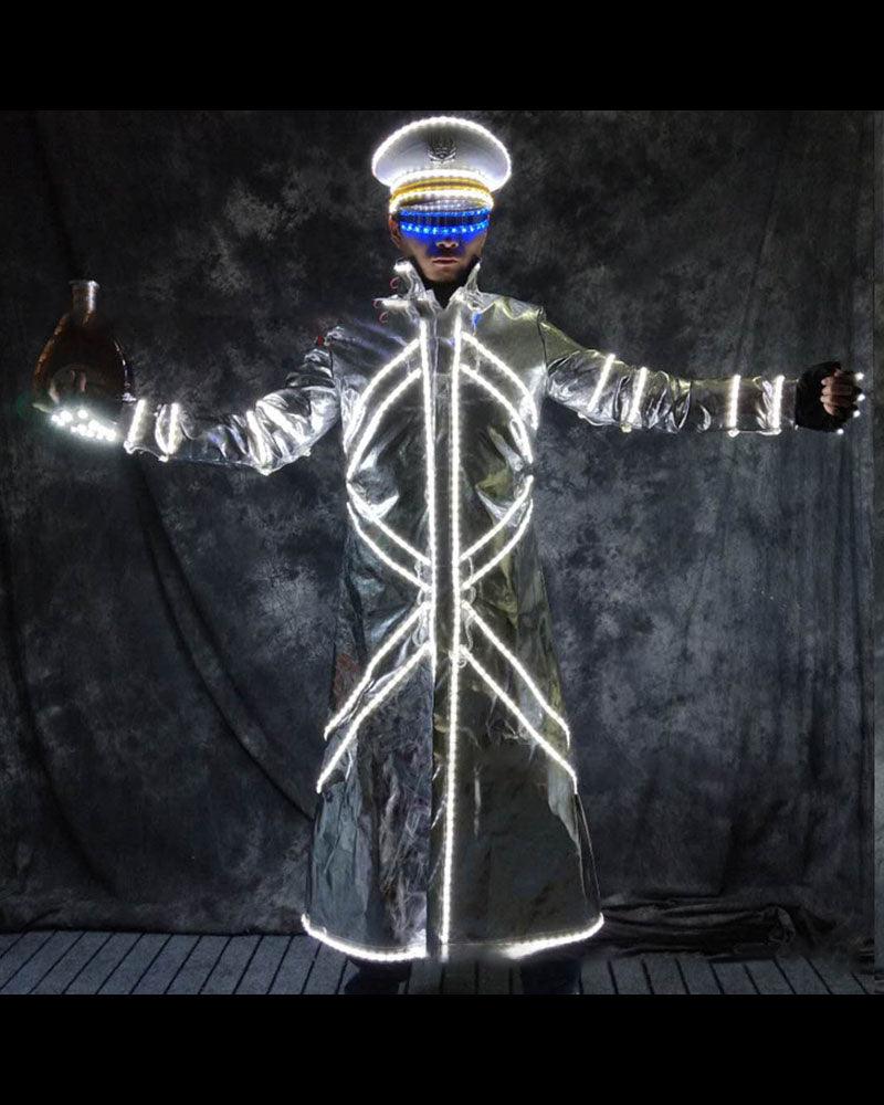Rave Clothing Led Dj Performance Light-up Costume(Hat And Clothing) - Image 8