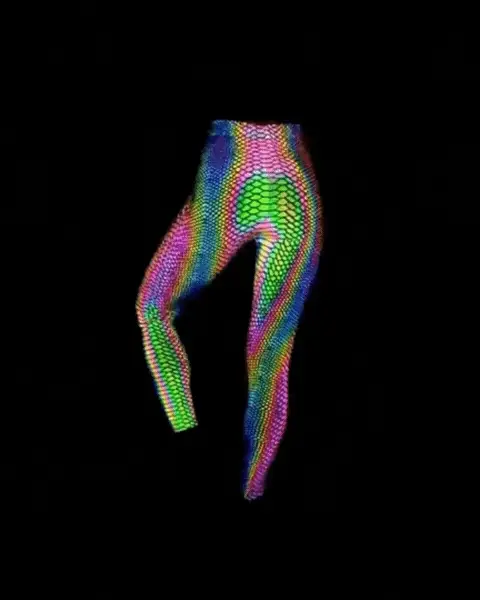 Reflective Rave Clothing Colorful Tank Leggings (Sold Separately) - Image 2