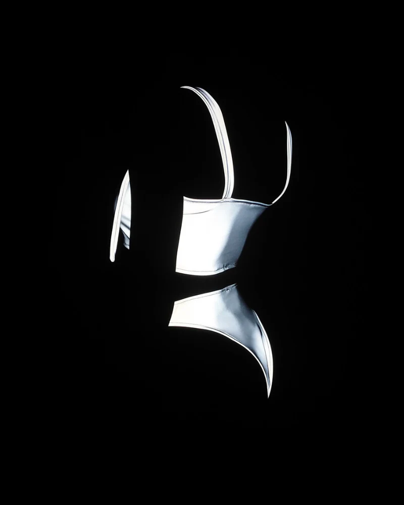 Reflective Rave Clothing Shiny Bikini Set - Image 10