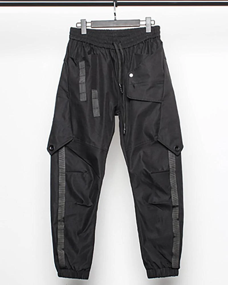 Samurai Functional Patchwork Black Cargo Pants - Image 10