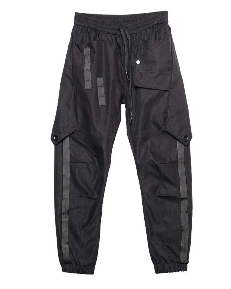 Samurai Functional Patchwork Black Cargo Pants - Image 2