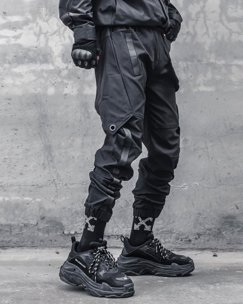 Samurai Functional Patchwork Black Cargo Pants - Image 6